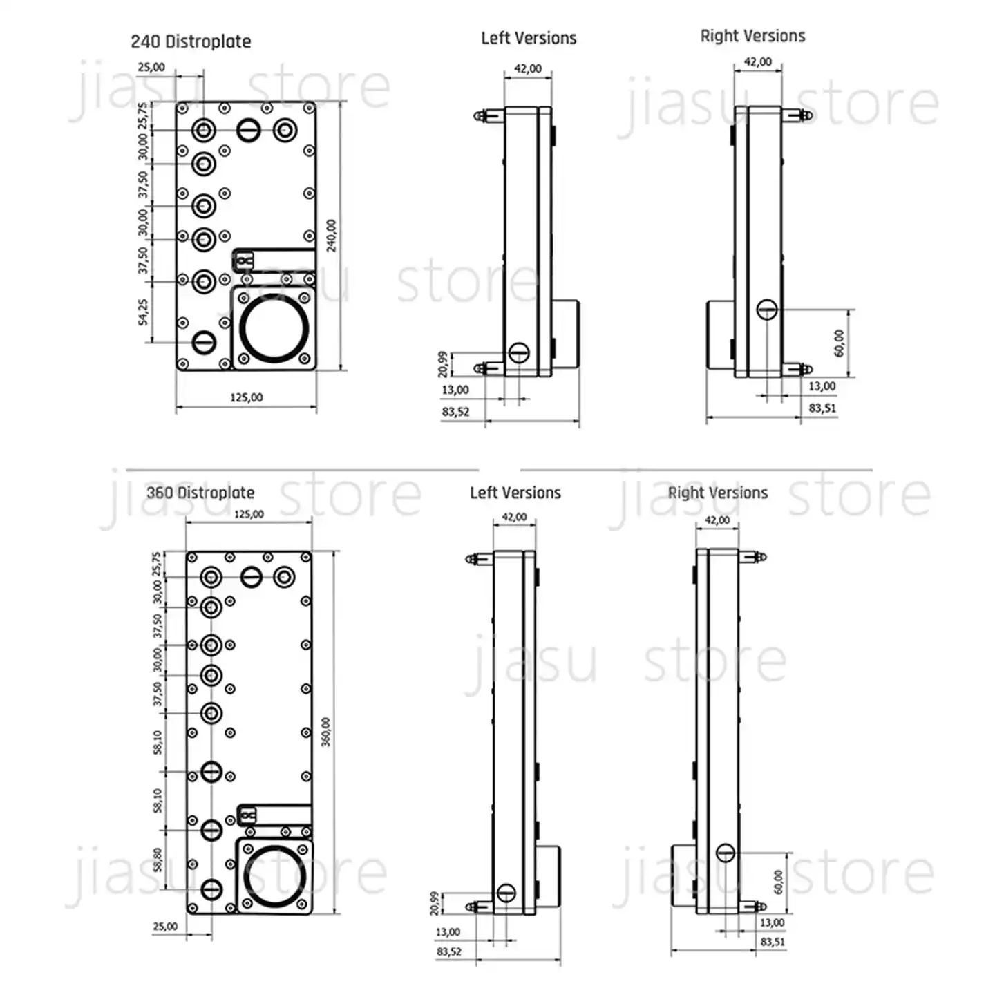 알파쿨 코어 디스트로 플레이트 240/360 좌/우 V - Integrated Pump Reservoir Distro Plate 리뷰 및 가격