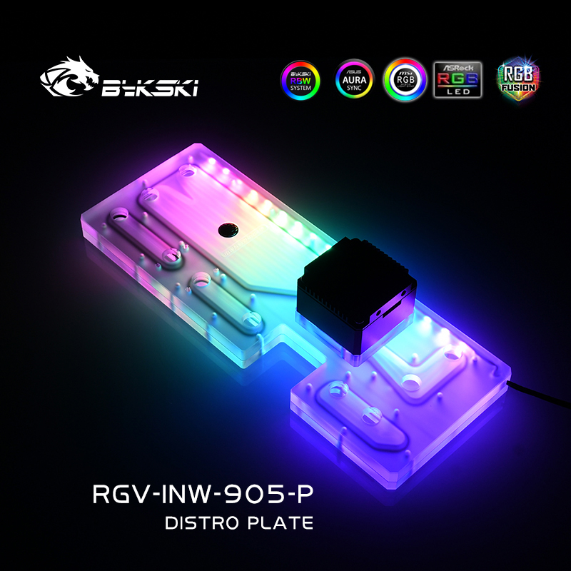 Bykski RGV-INW-905-P 아크릴 디스트로  - Distro Plate Ddc Pump Combo 리뷰 및 가격
